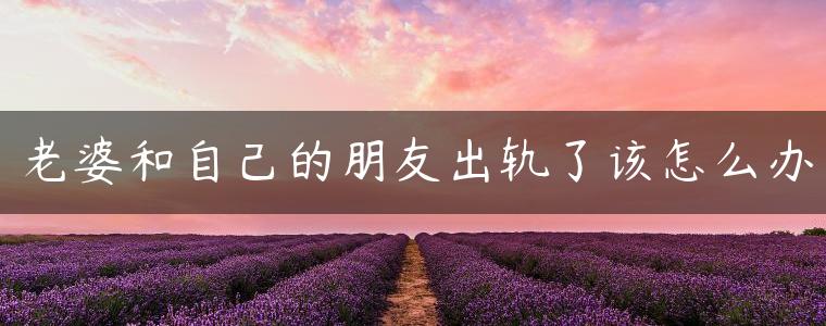 老婆和自己的朋友出轨了该怎么办