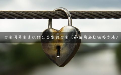 女生问男生喜欢什么类型的女生（高情商幽默回答方法）