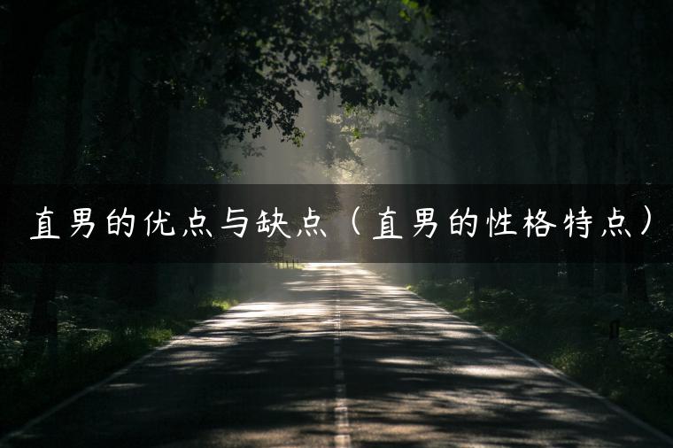 直男的优点与缺点（直男的性格特点）