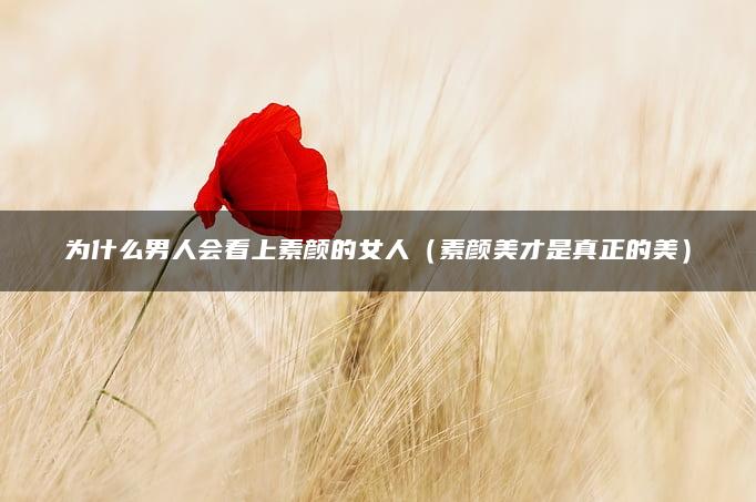 为什么男人会看上素颜的女人（素颜美才是真正的美）