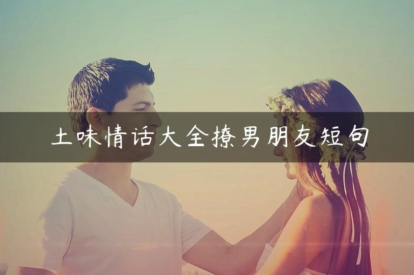 土味情话大全撩男朋友短句
