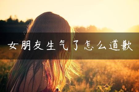 女朋友生气了怎么道歉