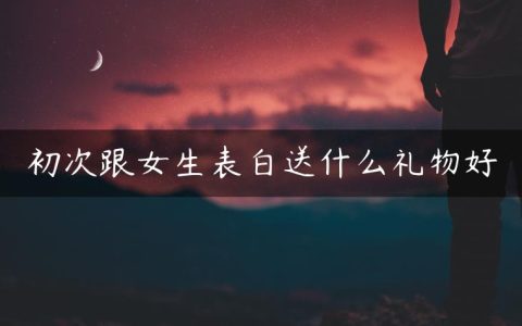 初次跟女生表白送什么礼物好