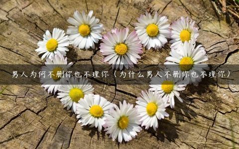 男人为何不删你也不理你（为什么男人不删你也不理你）