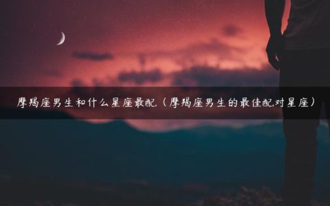 摩羯座男生和什么星座最配（摩羯座男生的最佳配对星座）