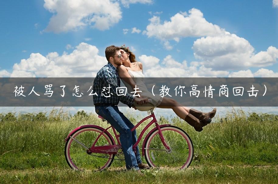 被人骂了怎么怼回去（教你高情商回击）