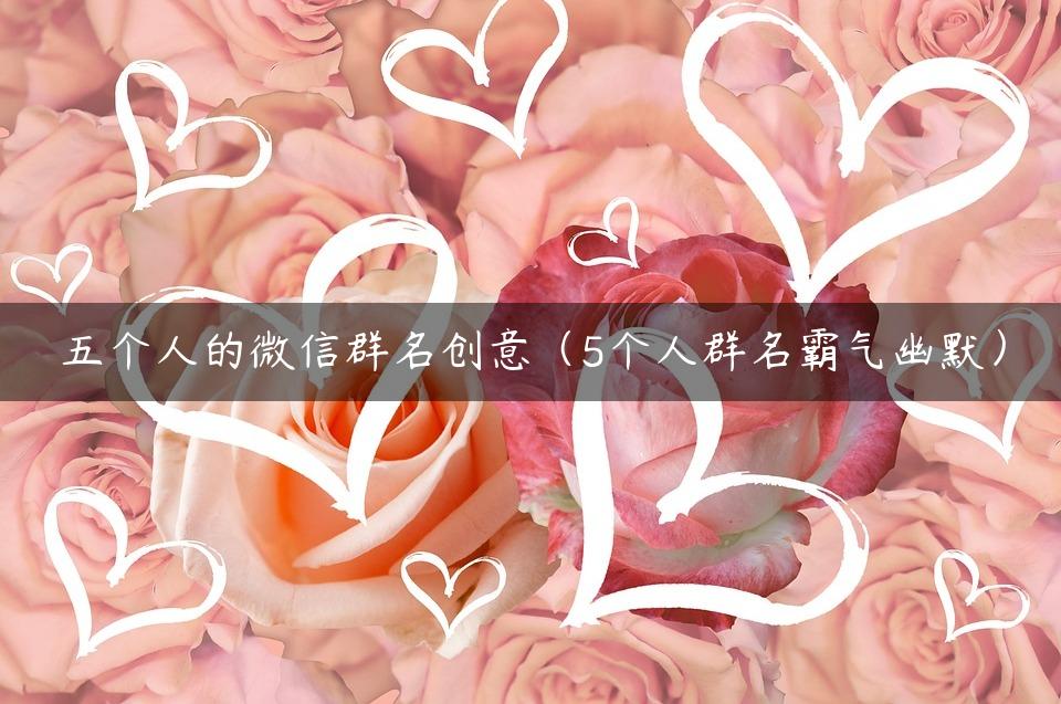 五个人的微信群名创意（5个人群名霸气幽默）