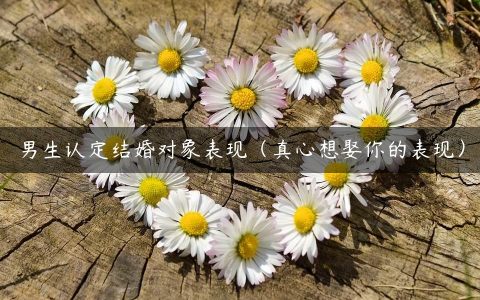 男生认定结婚对象表现（真心想娶你的表现）
