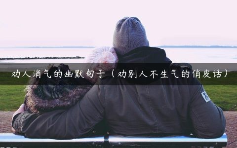 劝人消气的幽默句子（劝别人不生气的俏皮话）
