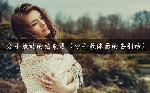分手最好的结束语（分手最体面的告别话）