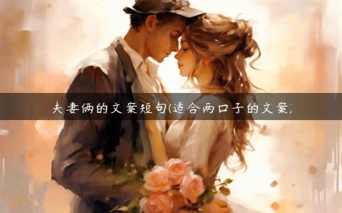 夫妻俩的文案短句(适合两口子的文案)